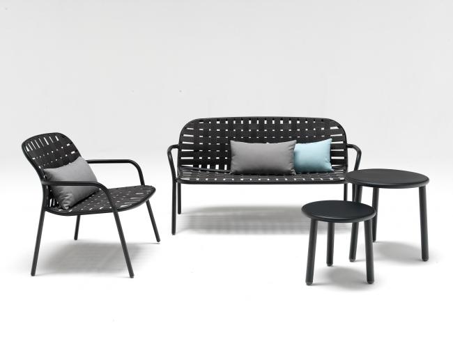 Yard Lounge Chair und Bank mit Beistelltischen, EMU
